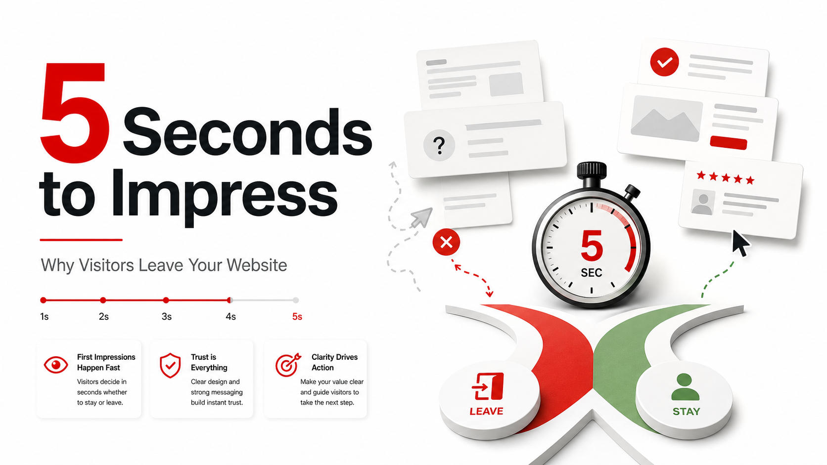 Seconds to Impress: Why Visitors Leave Your Website