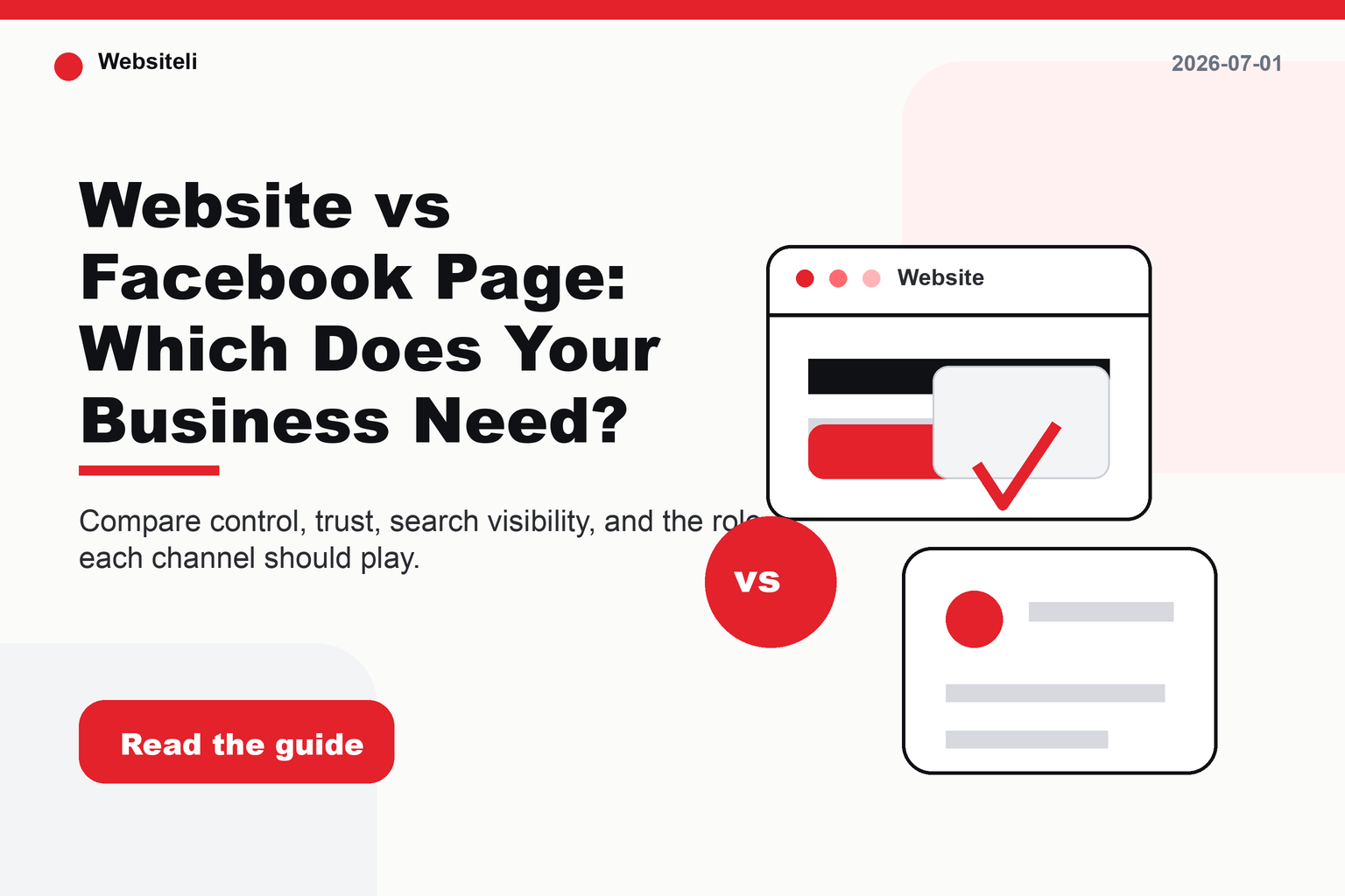 Website vs Facebook Page: Which Does Your Business Need?